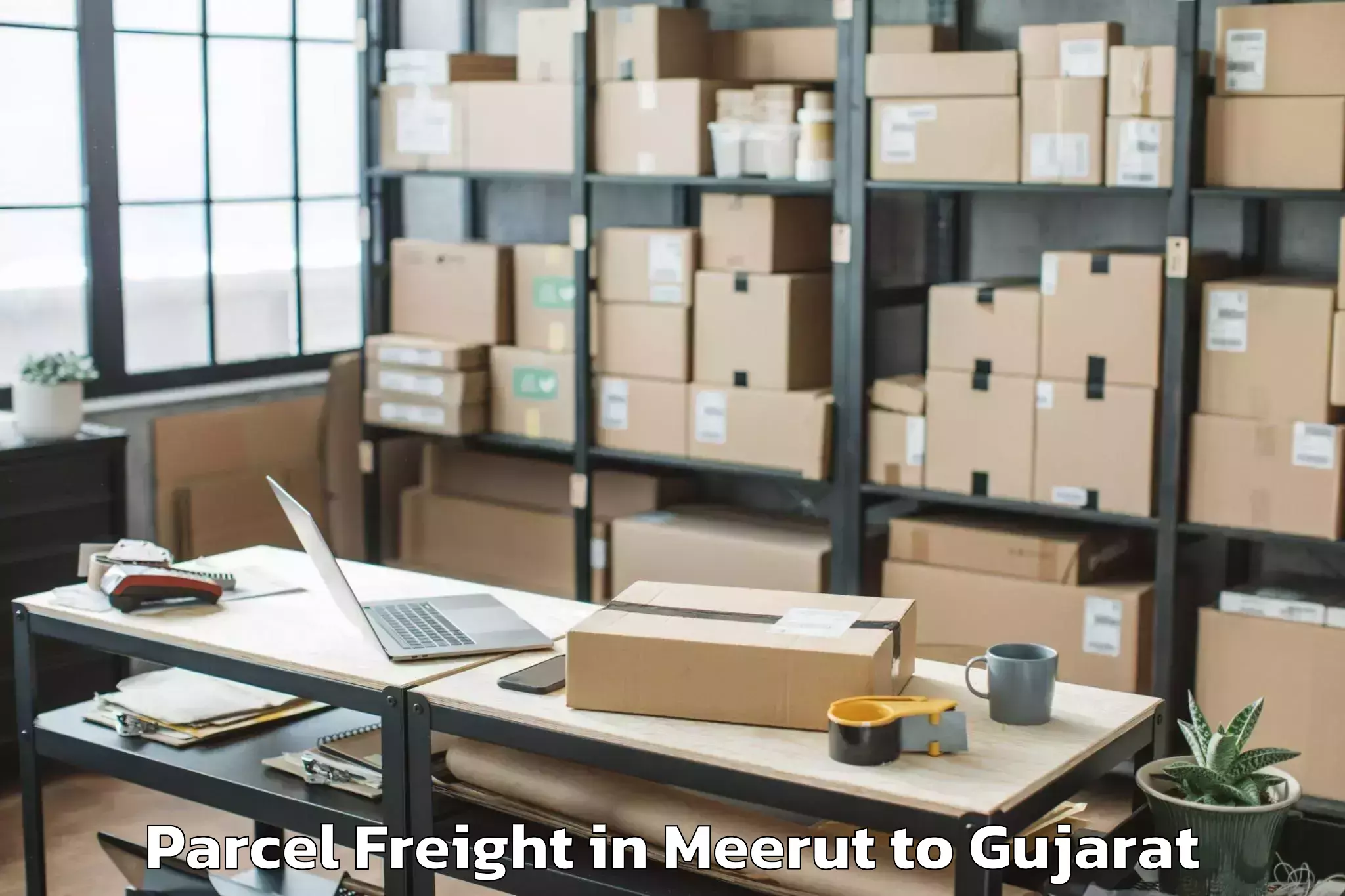 Trusted Meerut to Nadiad Parcel Freight